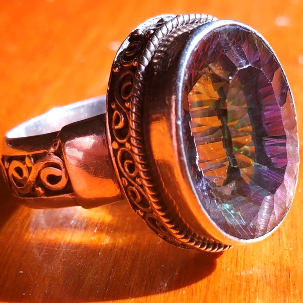 Exquisite Sarda Silver 925 Gemstone Ring